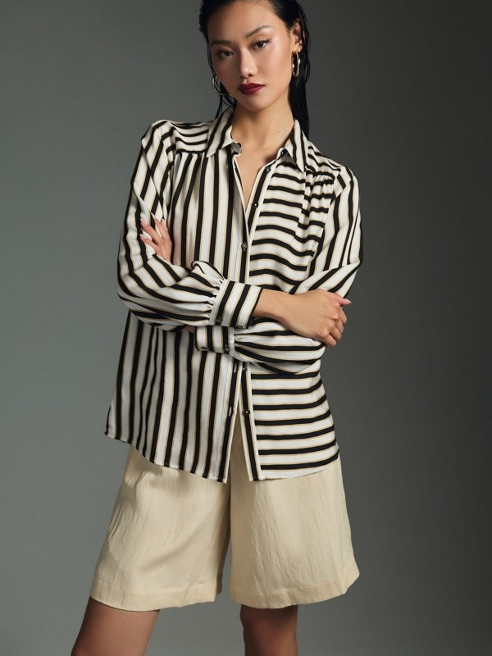 Silky Striped Buttondown
Maeve by Anthropologie Size M